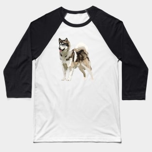 Husky Dog Baseball T-Shirt